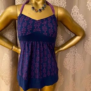 AE- Blue & Purple Halter Top- XS